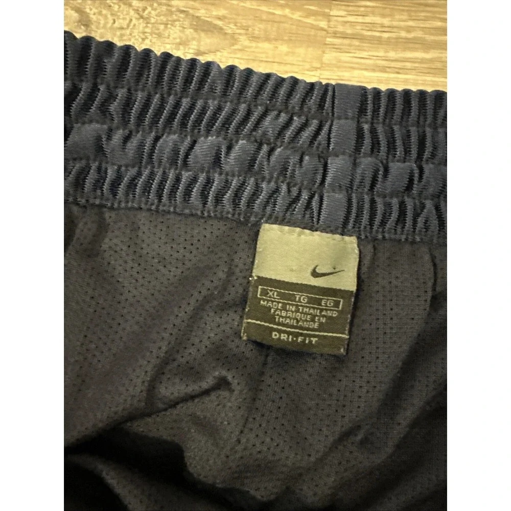 Vintage Nike Satin Track Warm Up Pants XL Navy Blue